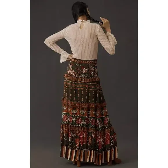 Farm Rio Ainika Floral Garden Maxi Skirt - Picture 9 of 10